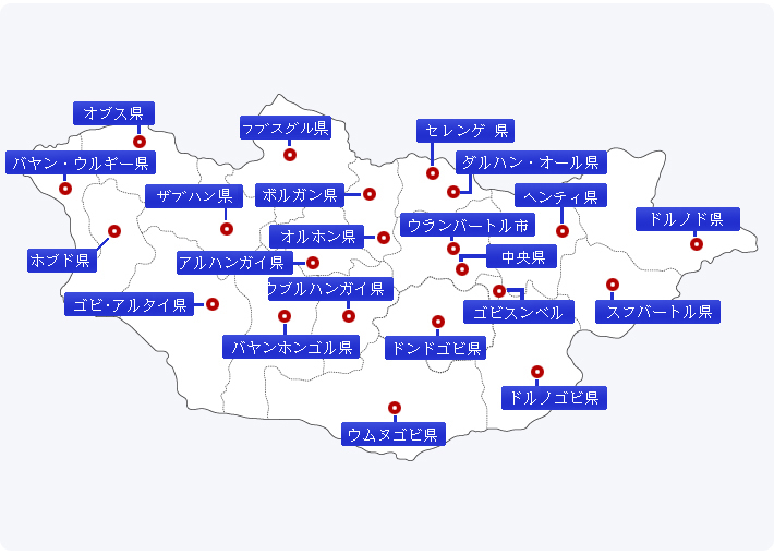 会員自治体の位置