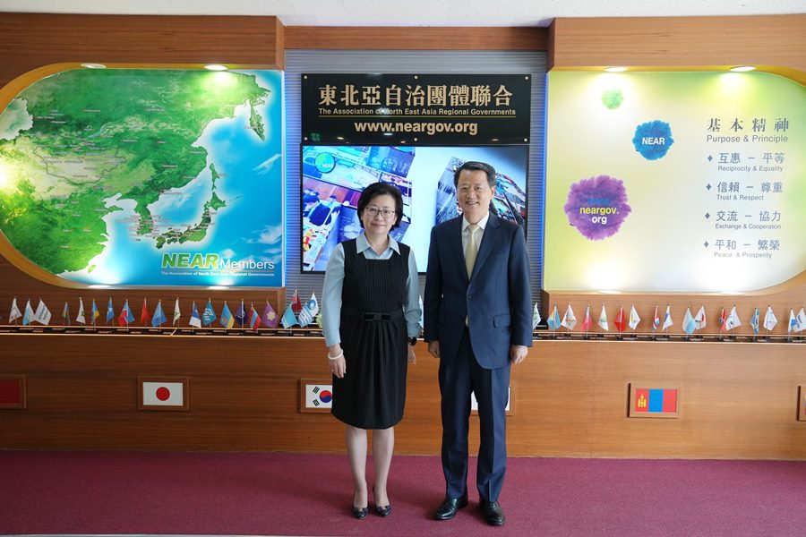中日韩三国合作秘书处（TCS）秘书长一行访问NEAR秘书处