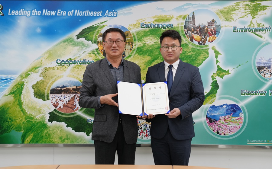 4月8日，新任中国派遣公务员李东彬到任东北亚地区地方政府联合会秘书处