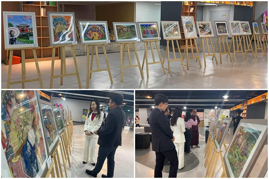 NEAR Secretariat Exhibits Youth ArtㆍPoster Contest Award-Winning Artworks at Kyungil University